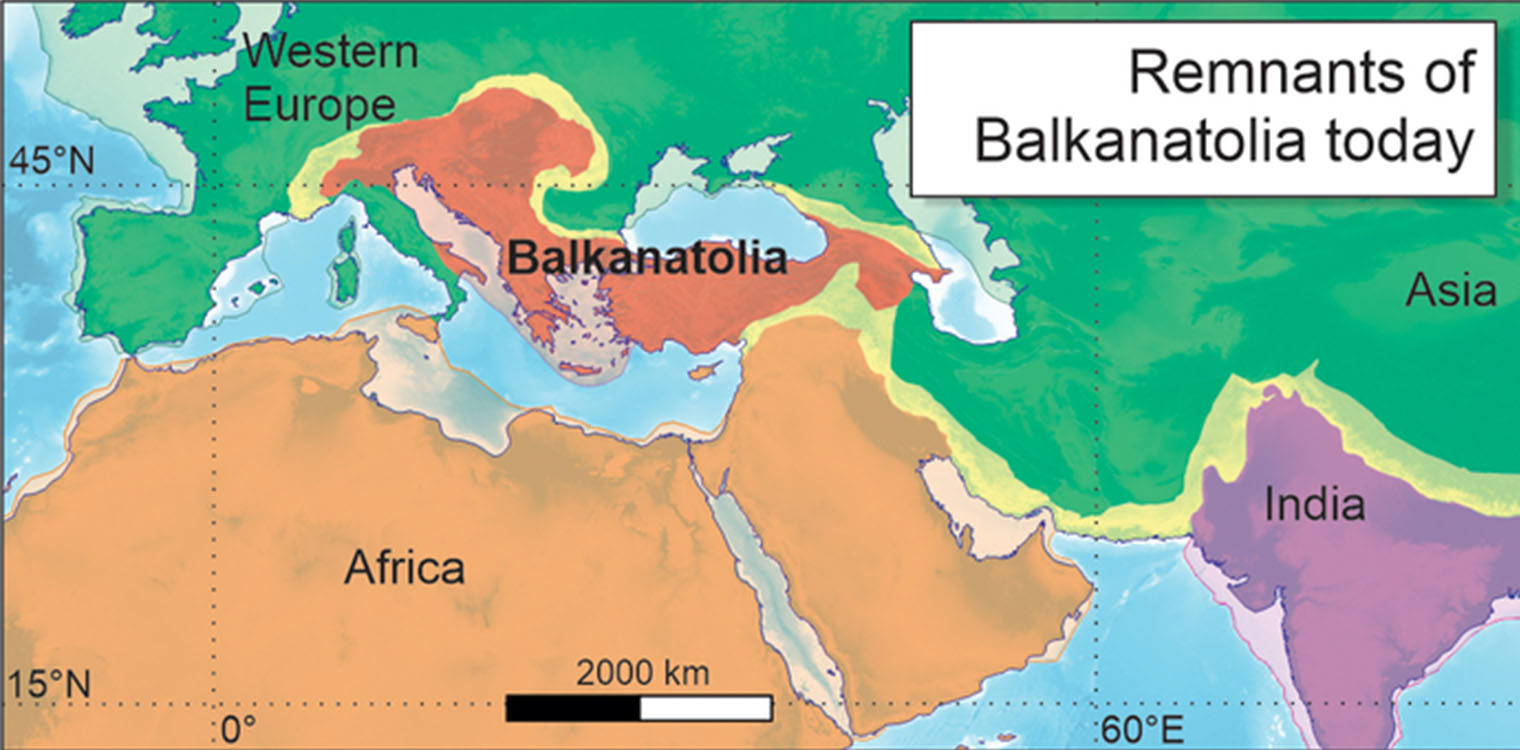 Η χαμένη ήπειρος Βαλκανατολία, αποτέλεσε τη γέφυρα για το μαζικό πέρασμα ζώων από την Ασία στην Ευρώπη πριν 34 εκ. χρόνια